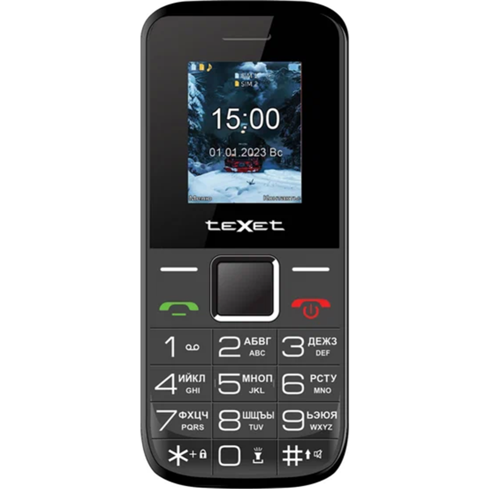 Мобильный телефон «Texet» TM-206, черный