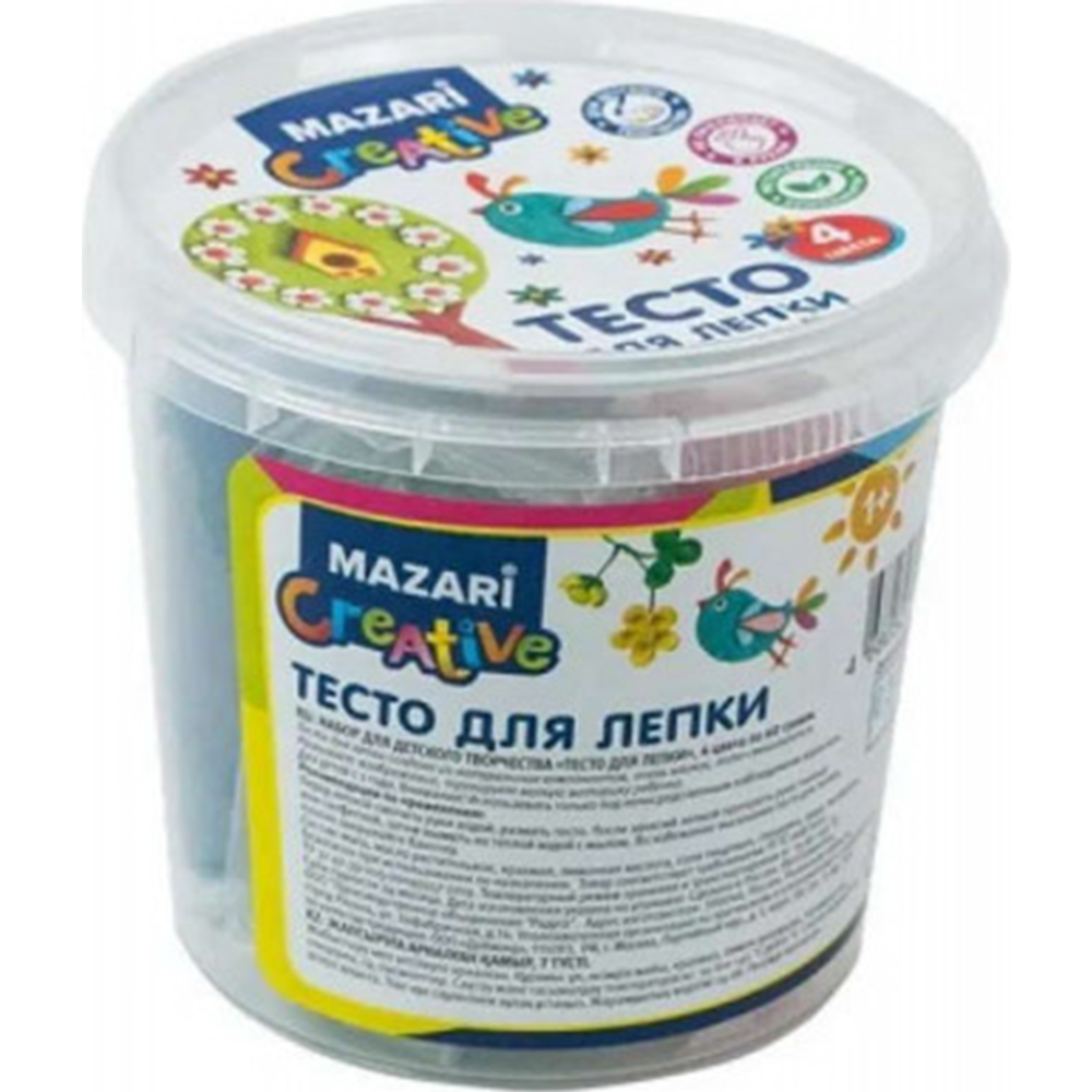 Тесто для лепки «Mazari» M-1683, 7 цветов, 210 г