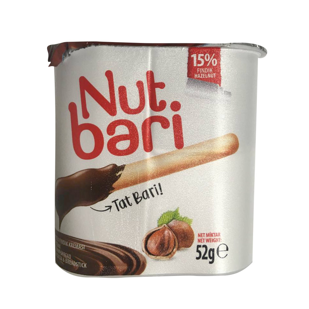 Паста ореховая «Nut bari» с какао и печеньем, 52 г #0