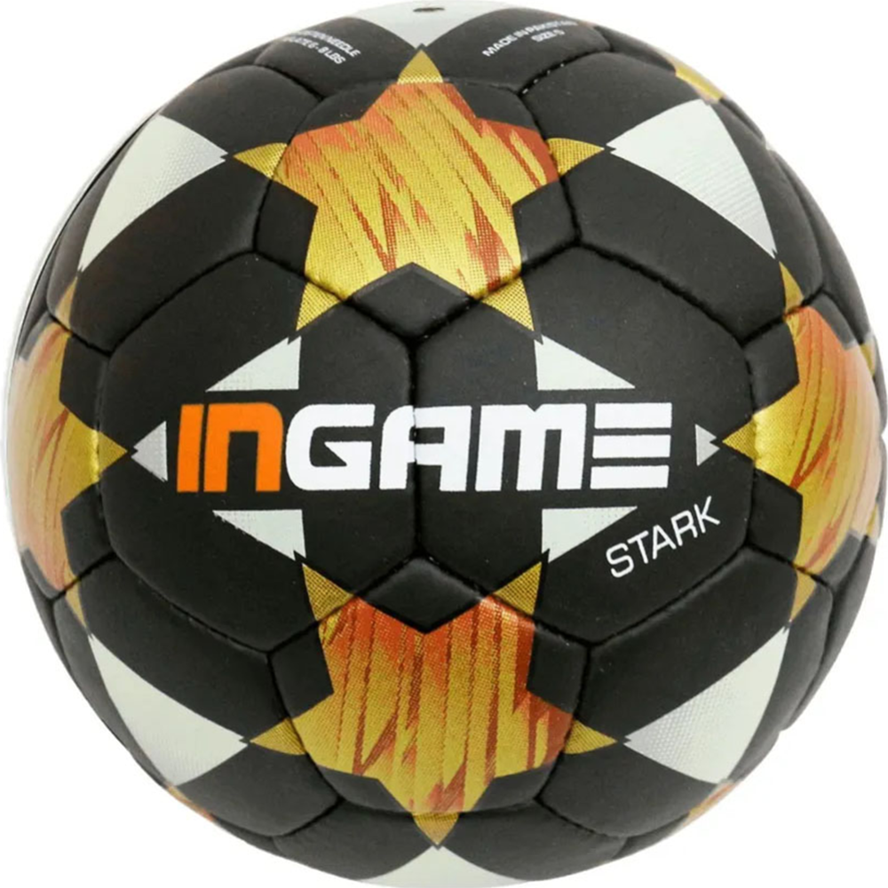 Футбольный мяч «Ingame» Stark 2020, размер 5, черный/желтый