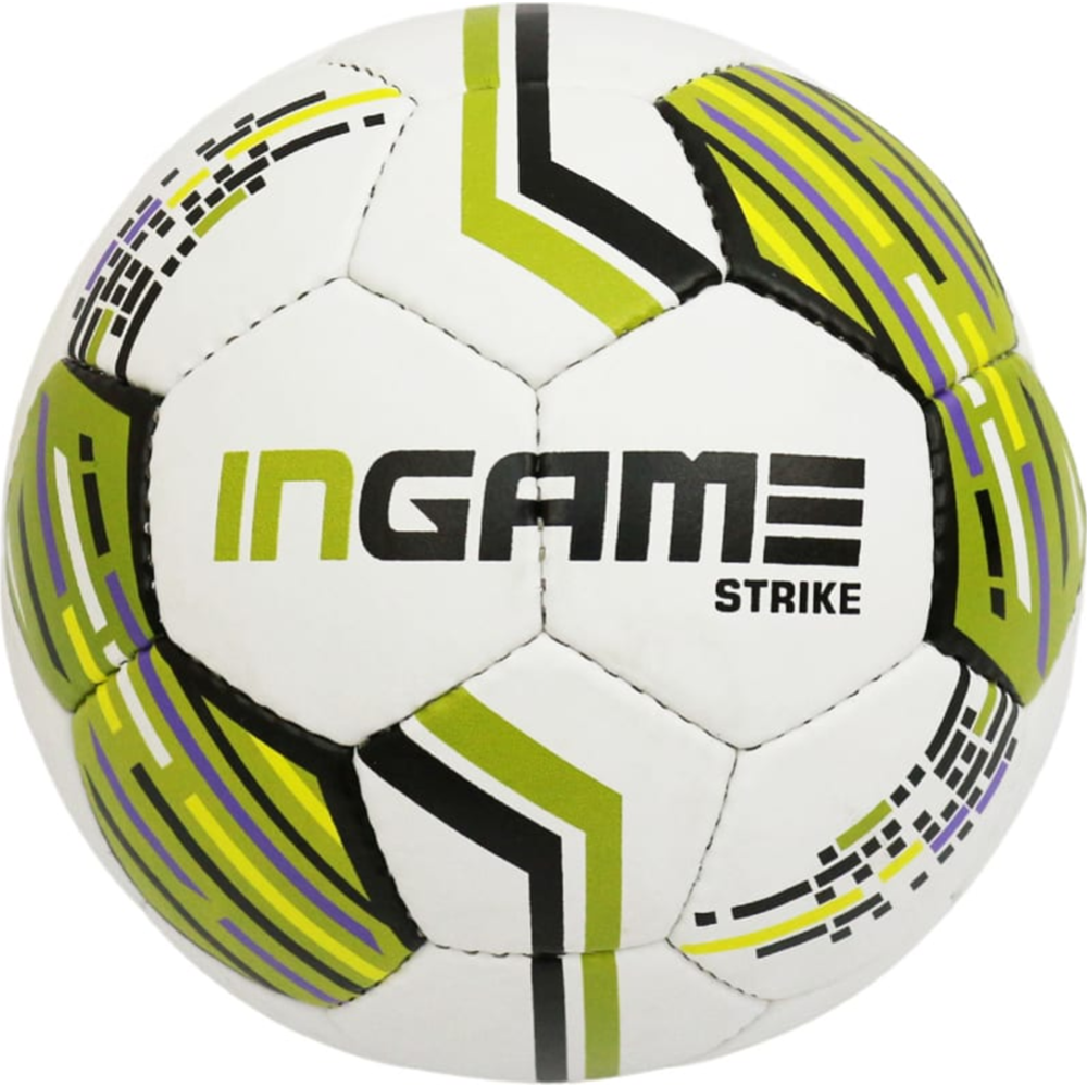 Футбольный мяч «Ingame» Strike №5, IFB-127, белый/зеленый