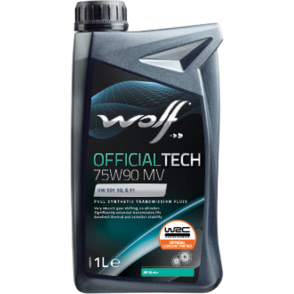 Трансмиссонное масло «Wolf» OfficialTech, 2216/1, 75W-90 MV API - GL-4+, 1 л