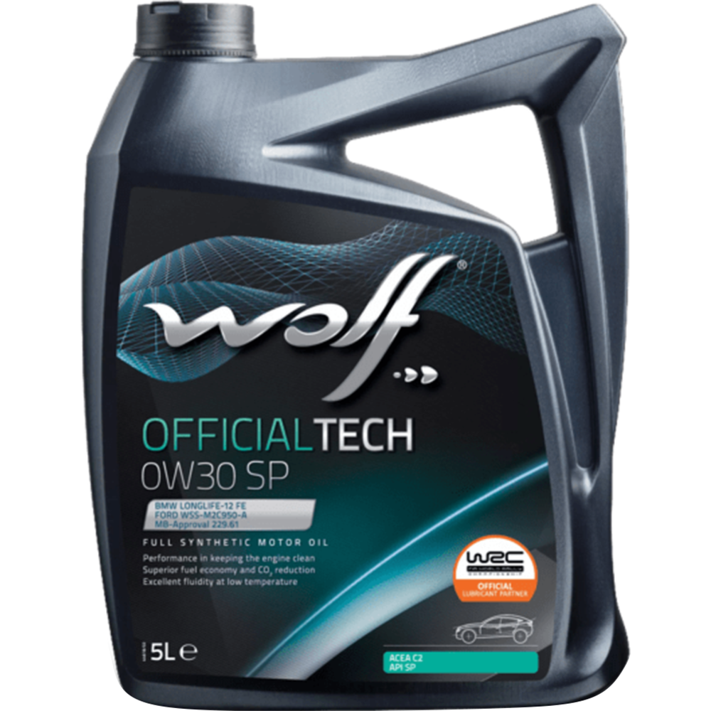 Масло моторное «Wolf» OfficialTech, 65646/5, 0W-30 SP, 5 л