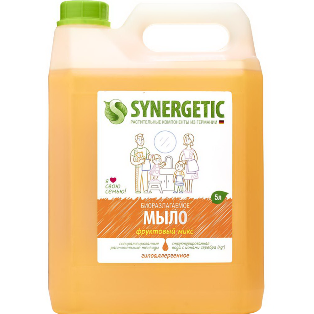 Мыло жидкое «Synergetic» Фруктовый микс, 5 л