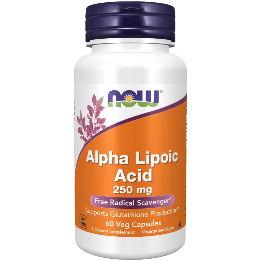 Альфа-липоевая кислота Now Foods Alpha Lipoic Acid, 250 мг, 60 капс.