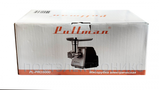 Мясорубка Pullman PL-PRO3000, 3000 Вт, + соковыжималка, + шинковка