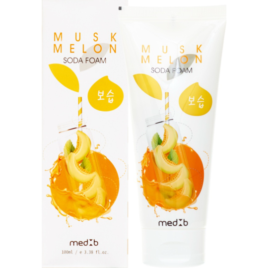 Мягкая пенка для умывания «Med:B» Muskmelon Soda Foam, с экстрактом дыни, 100 мл