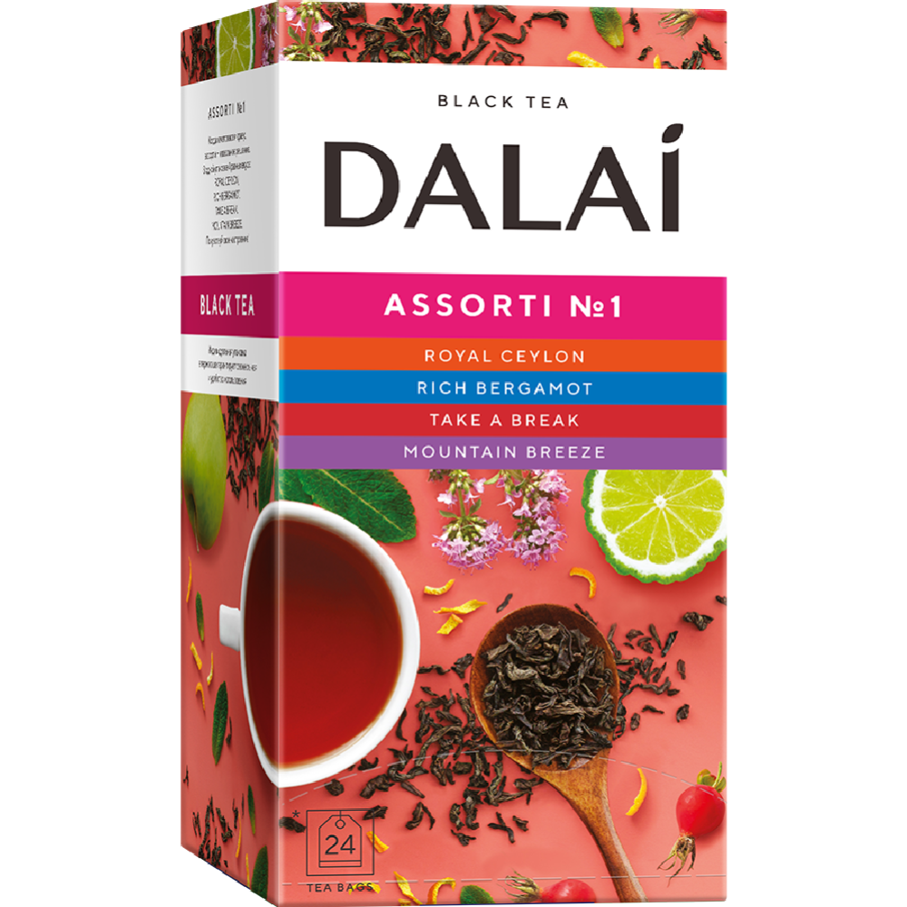 Чай черный «Dalai» Ассорти №1, 24 шт, 39 г #0