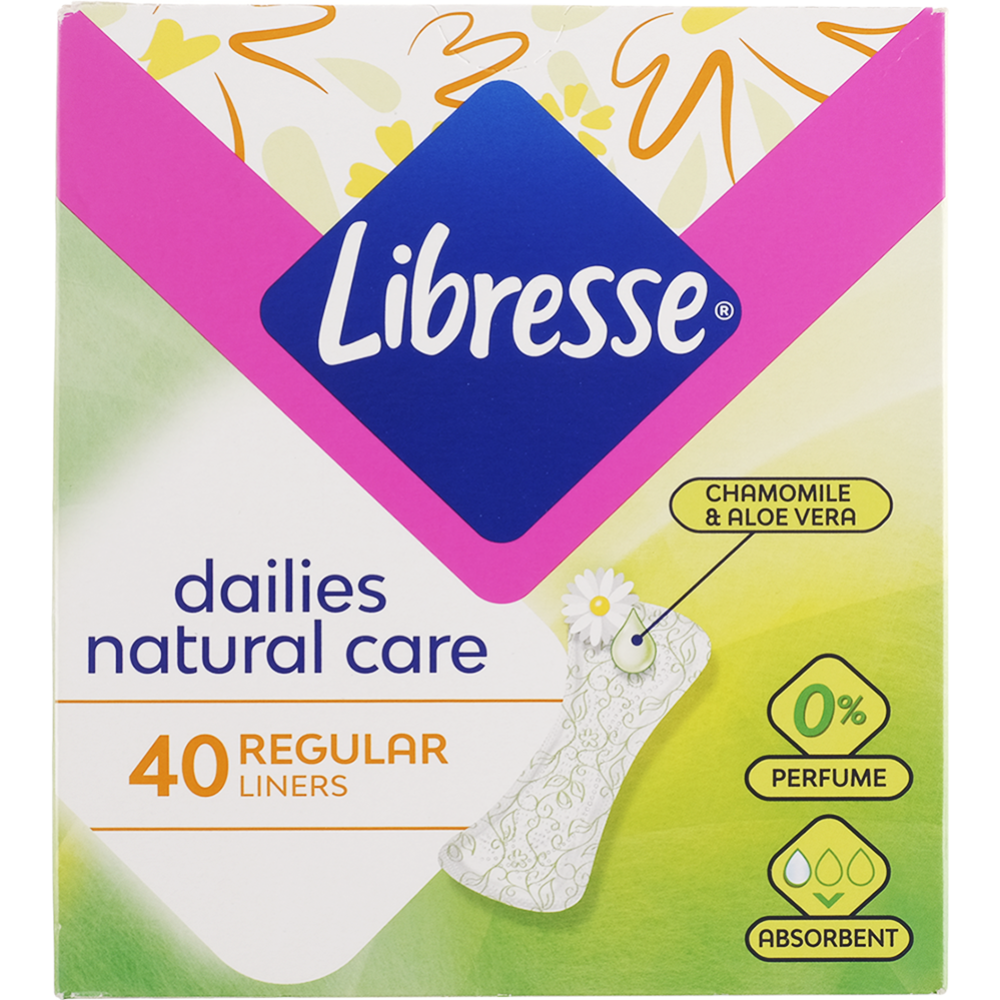 Прокладки женские гигиенические «Libresse» Dailies natural care, 40 шт