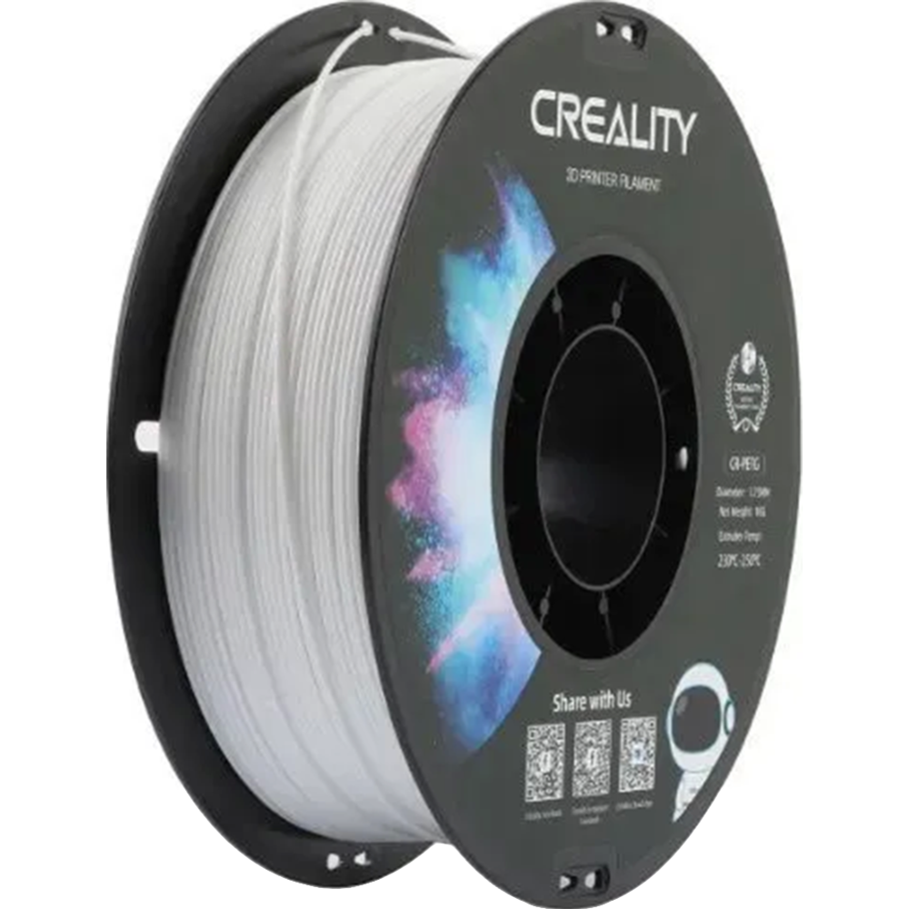 Пластик для 3D печати «Creality» 3301010064, белый, 1.75 мм, 1 кг