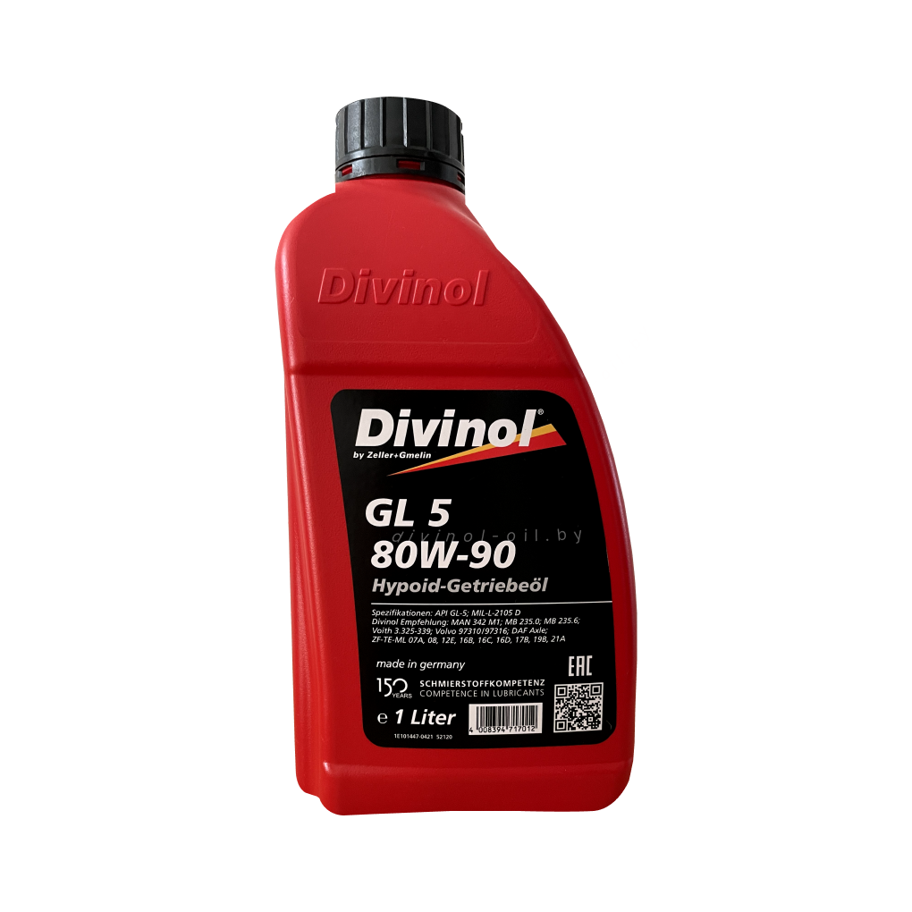 Трансмиссионное масло Divinol GL 5 80W-90 1 л.