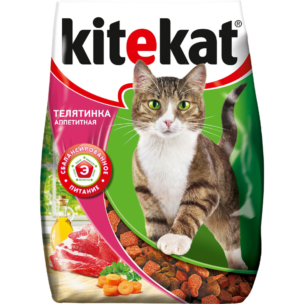 Корм для кошек «Kitekat» телятина аппетитная, 350 г #1