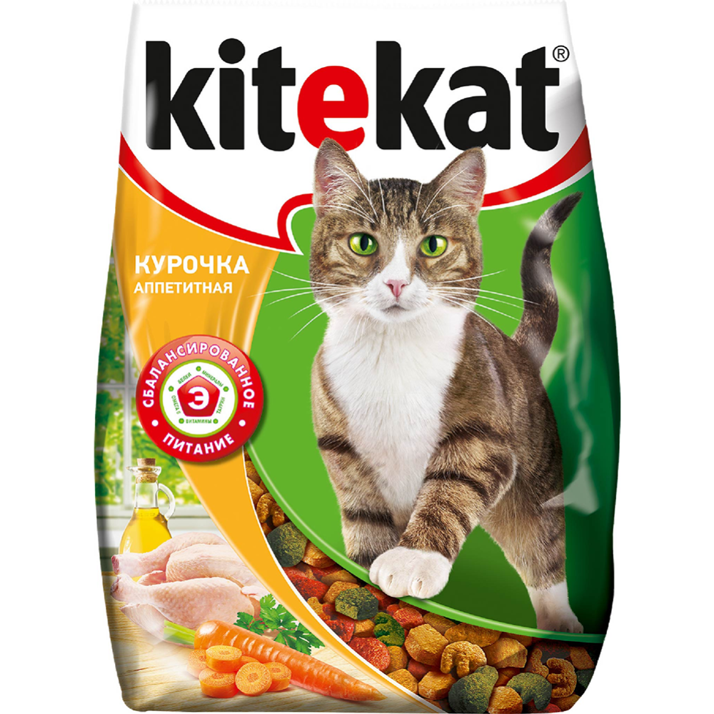 Корм для кошек «Kitekat» курочка аппетитная, 350 г #1