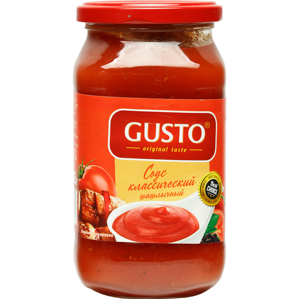 Соус томатный «Gusto» классический шашлычный, 485 г