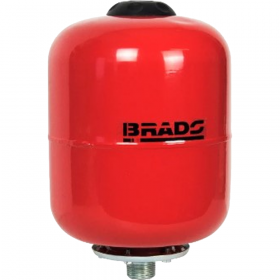 Гид­ро­ак­ку­му­ля­тор «Brado» T-8V вер­ти­каль­ный, сталь, 6 атм, 8 л