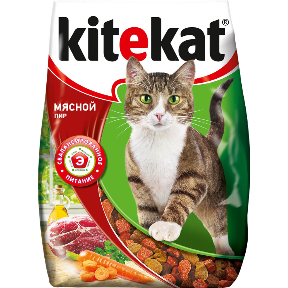 Корм для кошек «Kitekat» мясной пир, 350 г #1