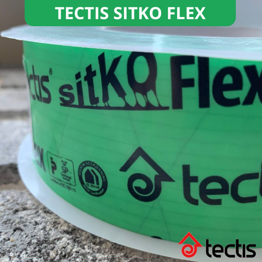 Кровельный скотч для пленок и мембран армированный Tectis Sitko Flex 50мм * 25м