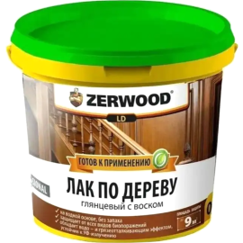 Лак по дереву «Zerwood» глянцевый, с воском, 900 г