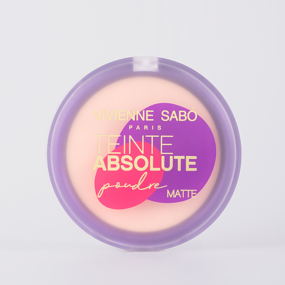 Пудра «Vivienne Sabo» Teinte Absolute matte, тон 01, розово-бежевый, 6 г