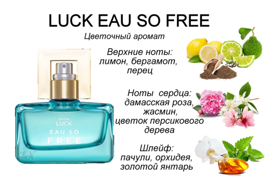 Парфюмерная вода Avon Eau So Free для нее, 30 мл