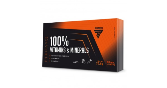 Ви­та­ми­ны Trec Nutrition 100% Vitamins Minerals, 60 капсул