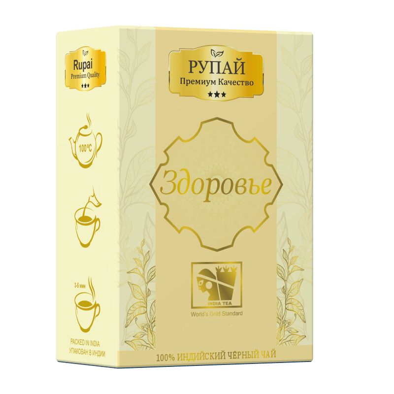 Чай RUPAI  "HEALTH" (ЗДОРОВЬЕ) черный, 400г.