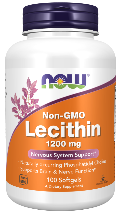 Лецитин Соевый Now Foods Lecithin, 1200 мг, 100 капс.