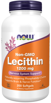 Лецитин Соевый Now Foods Lecithin, 1200 мг, 200 капс.