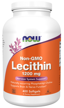 Лецитин Соевый Now Foods Lecithin, 1200 мг, 400 капс.