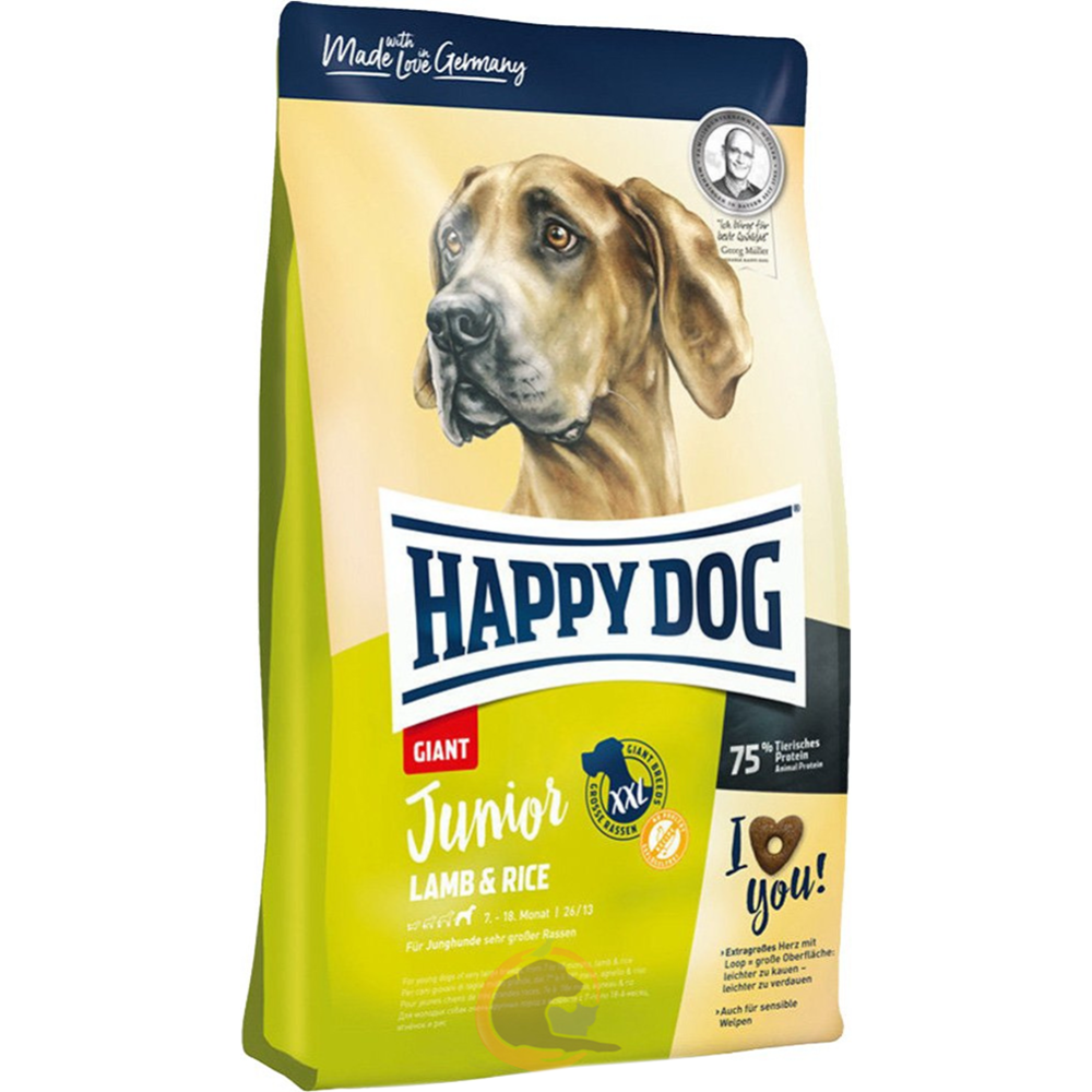 Корм для щенков «Happy Dog» Junior Lamb&Rice, 60412, 4 кг