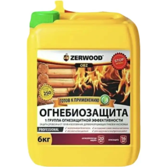 Огнебиозащита «Zerwood» OBZ-I 1 группа, 6 кг