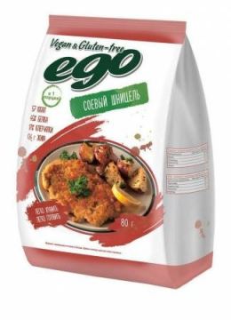 Соевое мясо "Ego" Шницель, 80 г. 3 упаковки