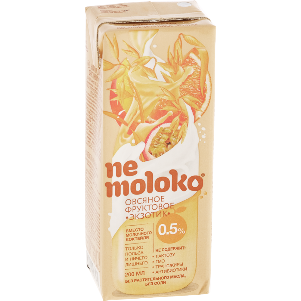 Напиток овсяный «Nemoloko» фруктовый «Экзотик» 200 мл #0