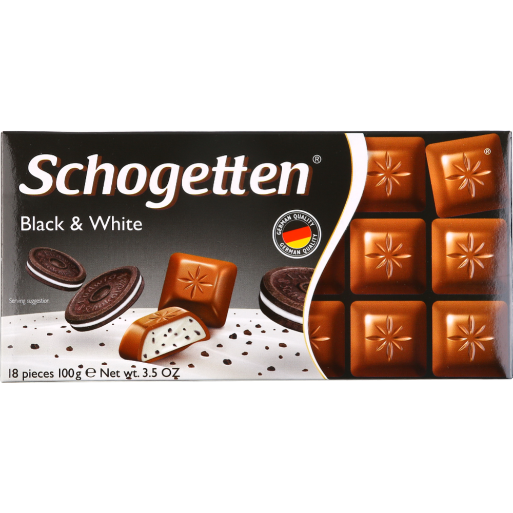Шоколад «Schogetten» Black, молочный, 100 г #0