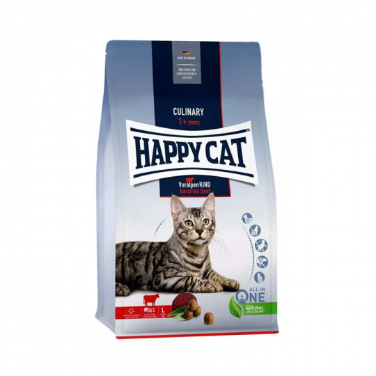 Сухой корм для кошек Happy Cat Culinary с говядиной, 10 кг