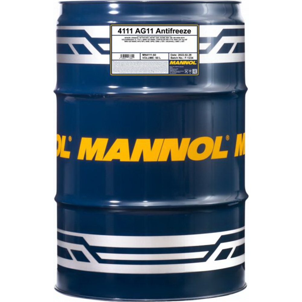 Антифриз «Mannol» AG11 -75 blue, 60 л