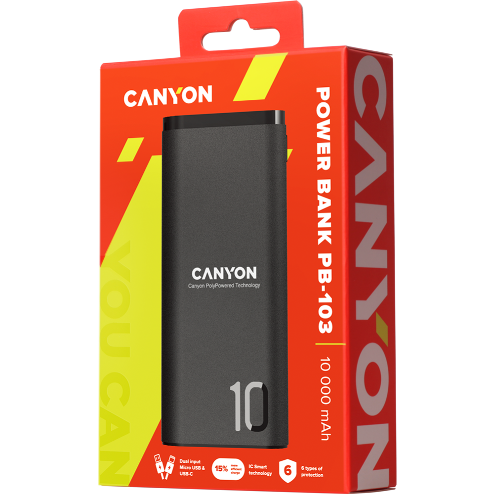 Внешний аккумулятор «Canyon» CNE-CPB010B