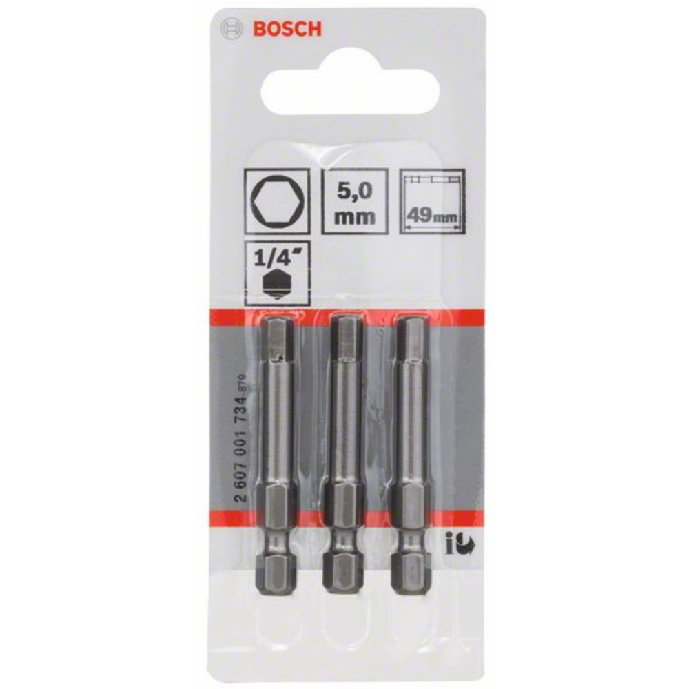 Набор бит «Bosch» Is 5, 2607001734, 3х49 мм, 3 шт