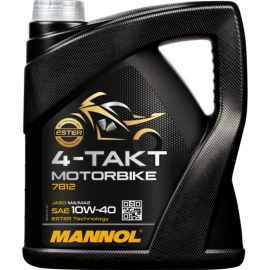 Моторное масло «Mannol» 4-Takt Motorbike 7812 10W-40, 4 л