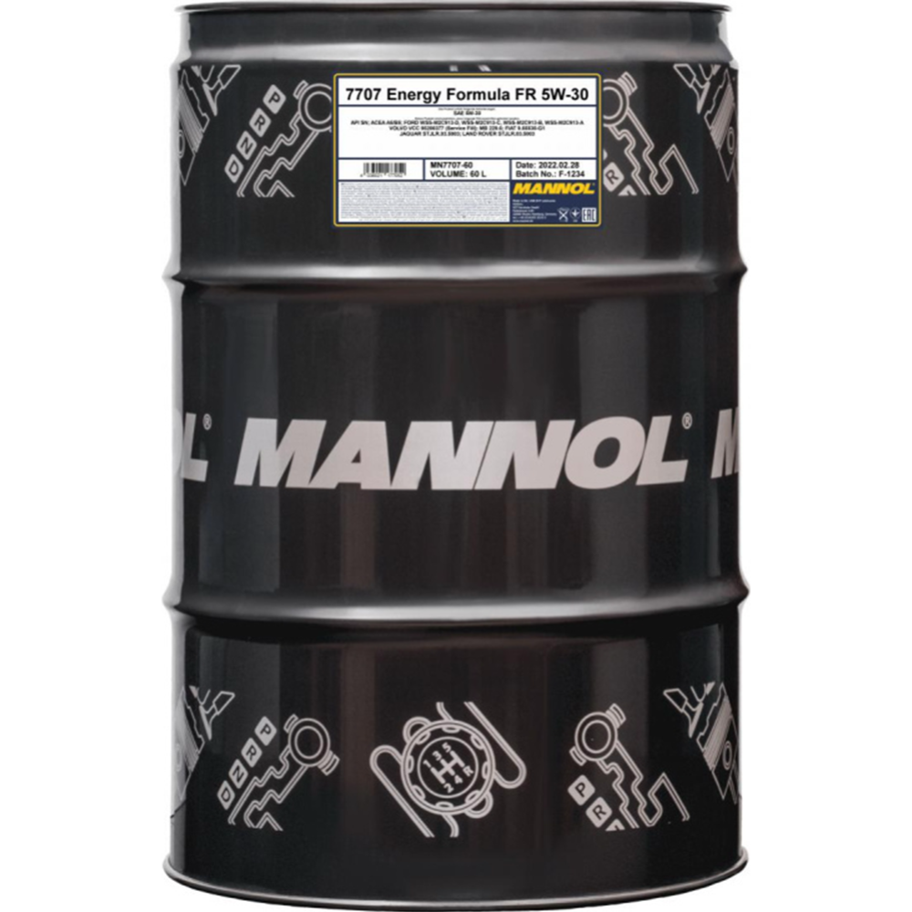 Моторное масло «Mannol» 7707 OEM Energy Formula FR 5W-30 SN Ester, 60 л