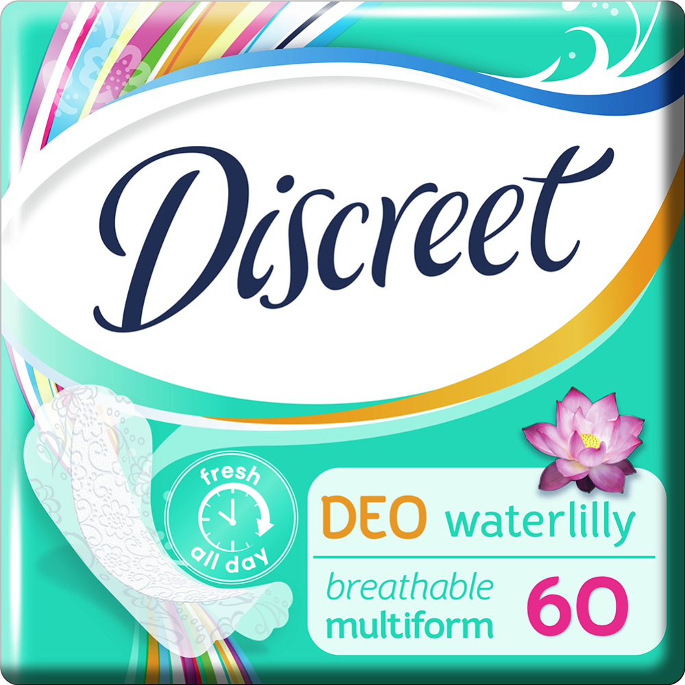 Прокладки женские «Discreet» Deo Water Lily Multiform Trio, 60 шт #0