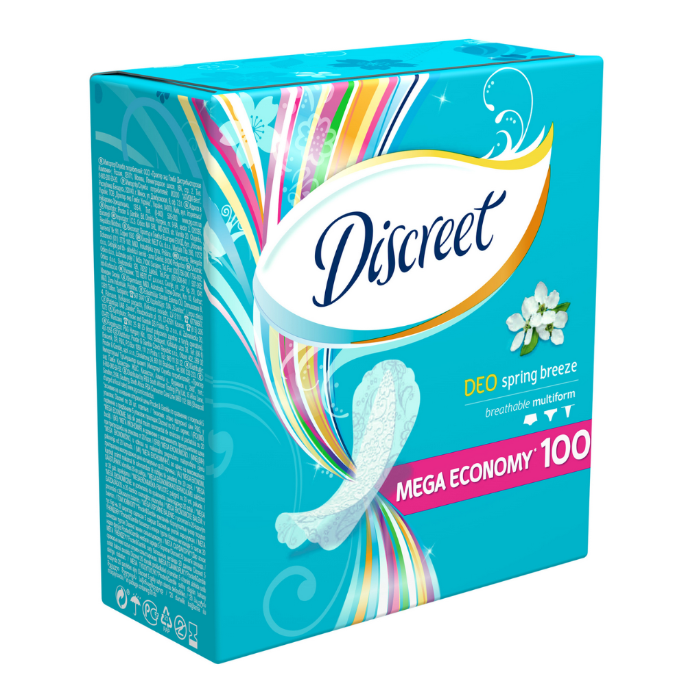 Гигиенические прокладки «Discreet» Deo Spring Breeze Multiform, 100 шт