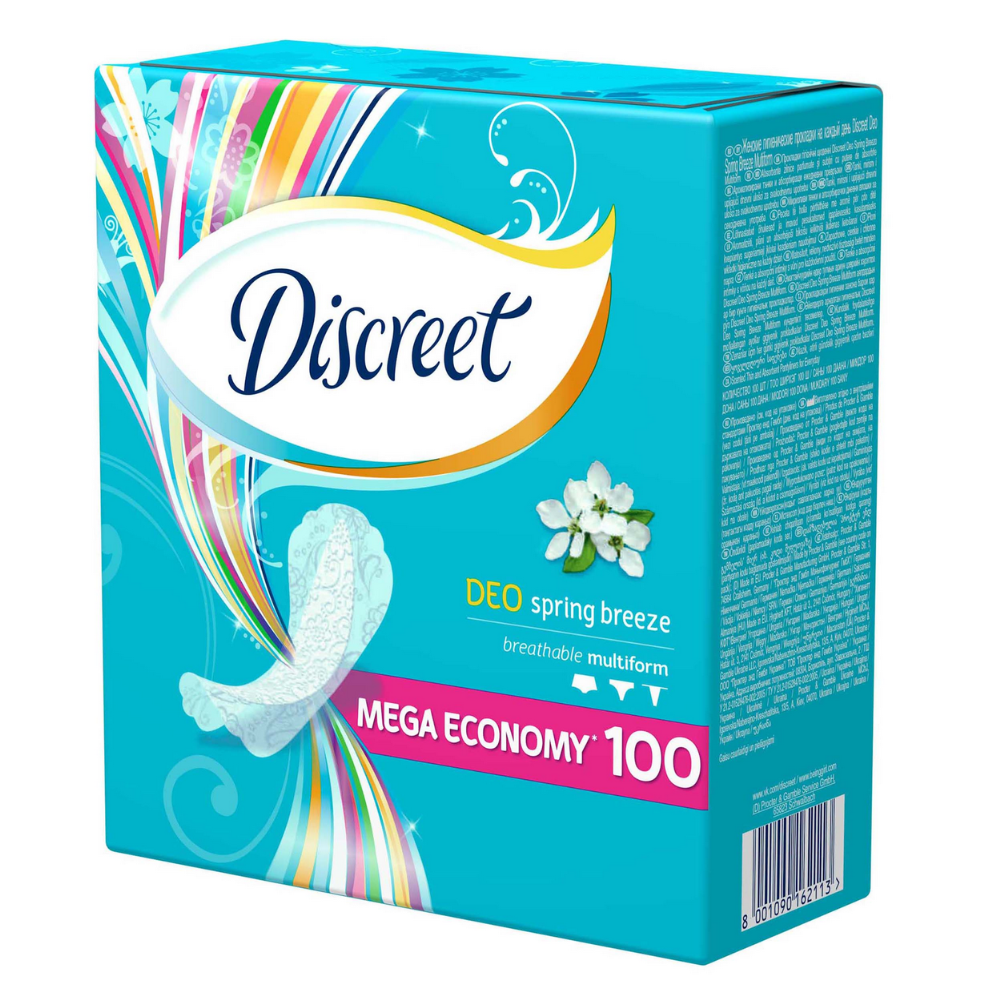 Гигиенические прокладки «Discreet» Deo Spring Breeze Multiform, 100 шт