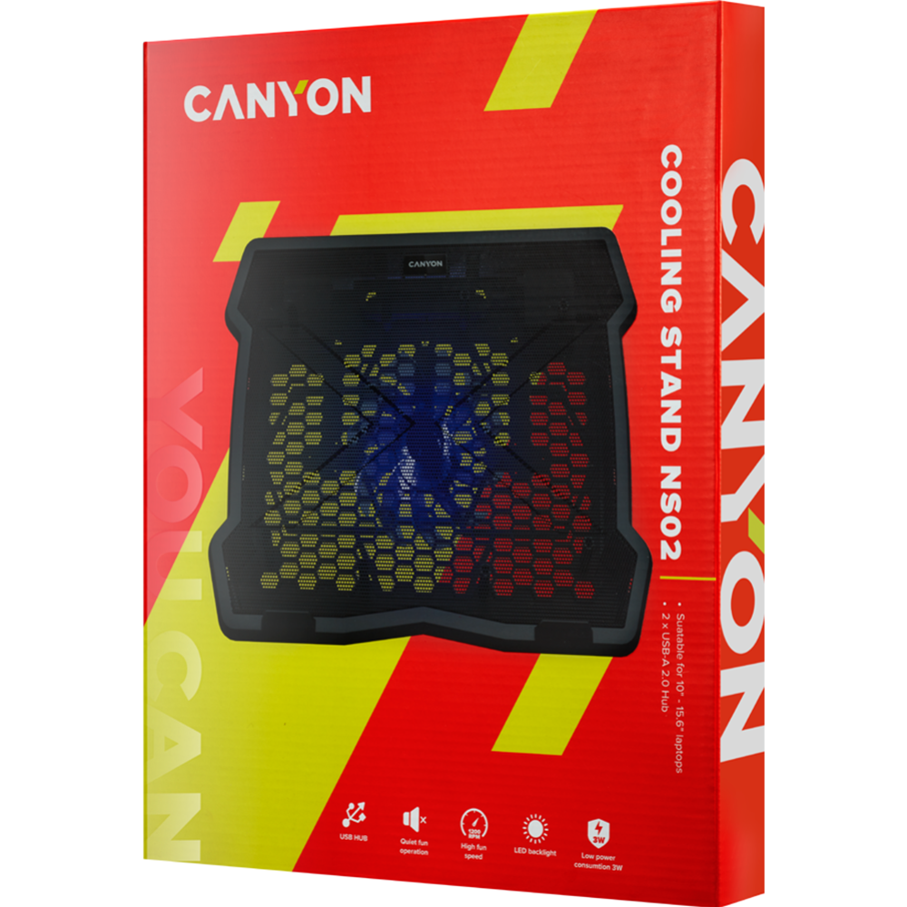 Охлаждающая подставка для ноутбука «Canyon» CNE-HNS02