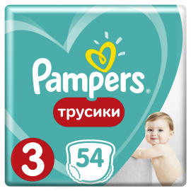 Подгузники-трусики детские «Pampers» Pants, размер 3, 6-11 кг, 54 шт