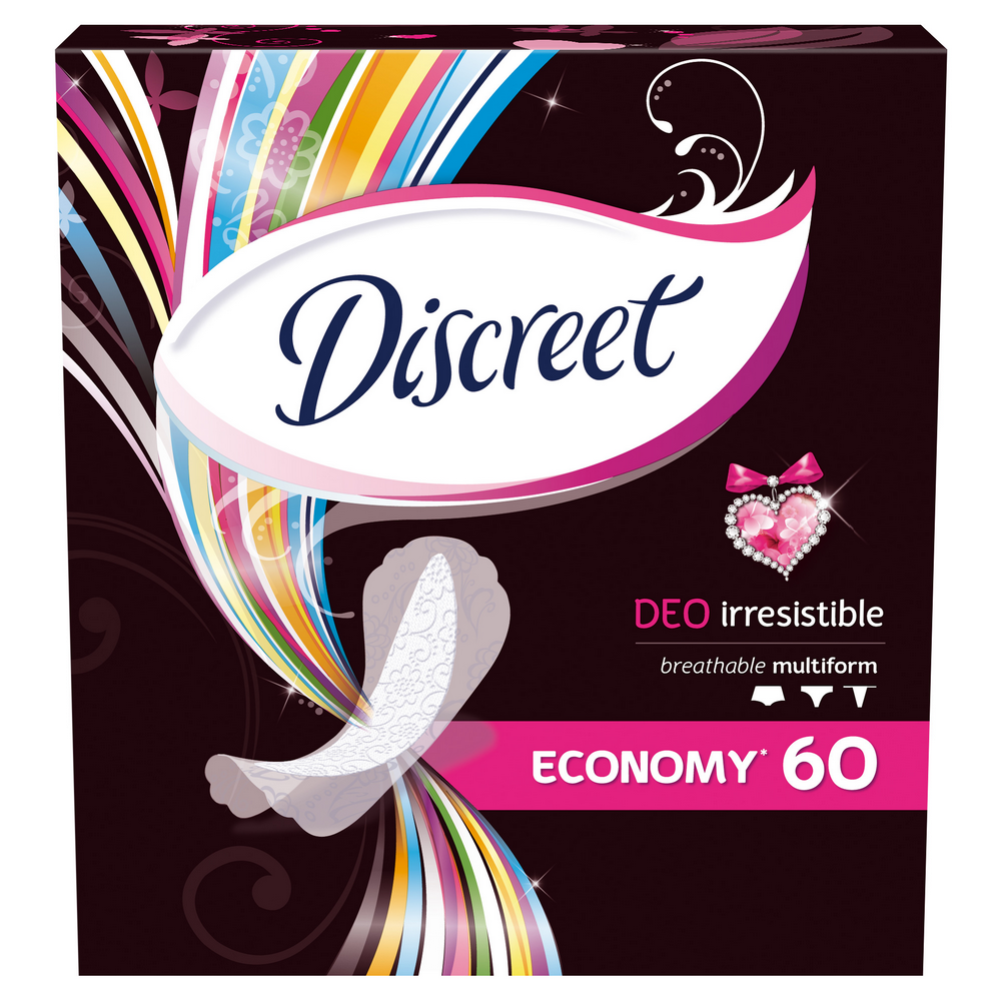 Прокладки женские «Discreet» Deo Irresistible Multiform Trio, 60 шт