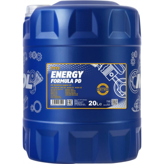 Масло моторное «Mannol» Energy Formula PD 7913 5W-40 SN/CH-4, 20 л