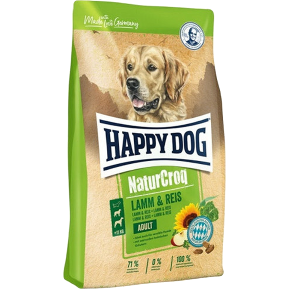 Корм для собак «Happy Dog» NaturCroq Lamm&Reis, ягненок/рис, 60526, 15 кг