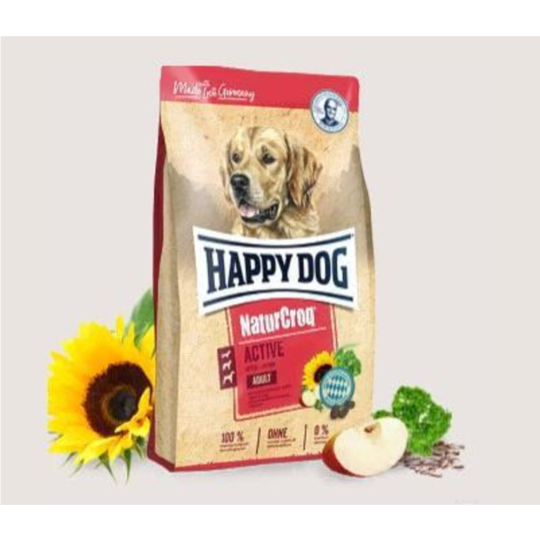 Корм для собак «Happy Dog» NaturCroq Active, птица/телятина, 60530, 15 кг