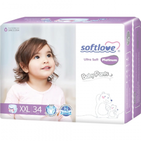 Под­гуз­ни­ки-тру­си­ки дет­ские «Softlove» Platinum, размер XXL, 15+ кг, 34 шт